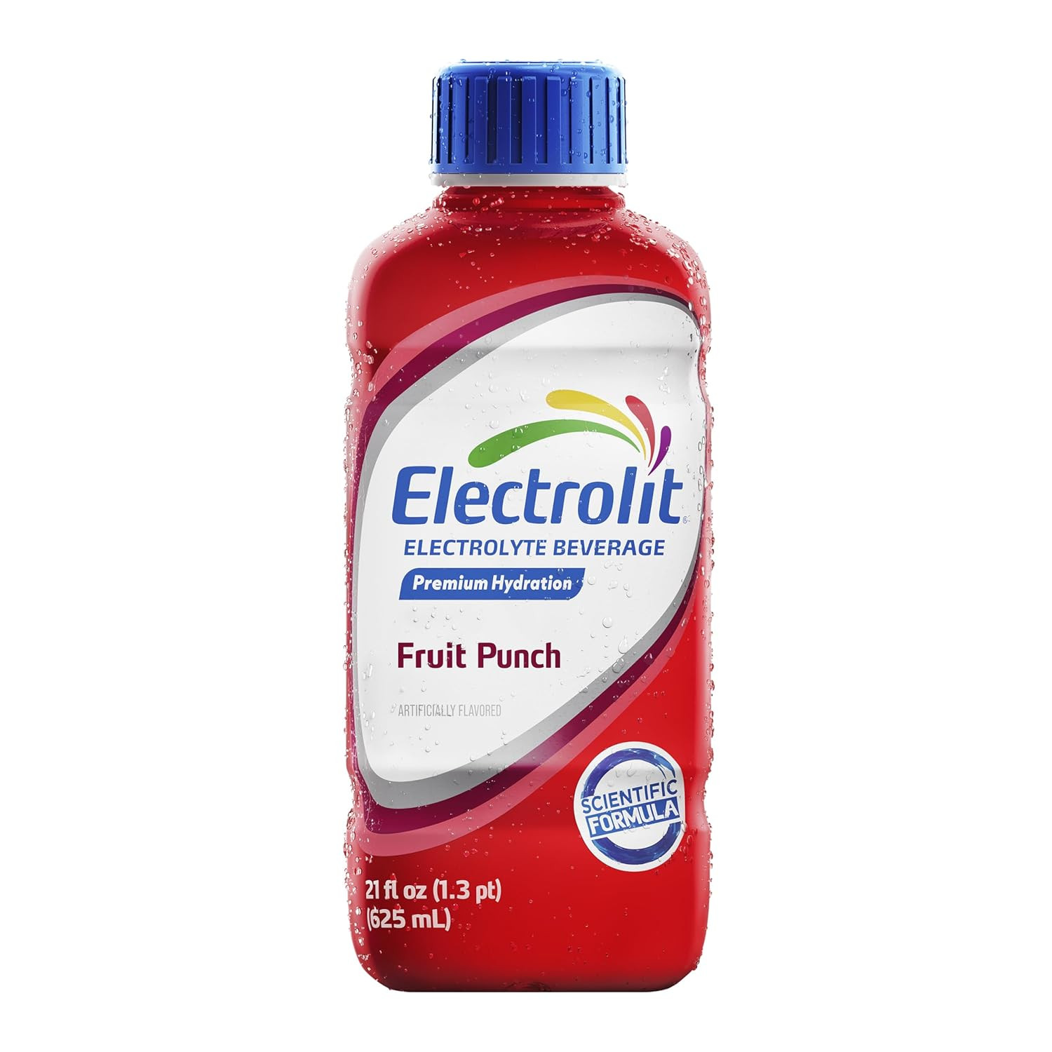 Electrolit, Electrolyte Beverage, Fruit Punch, 21 Fl Oz Bottle (Pack of 12)