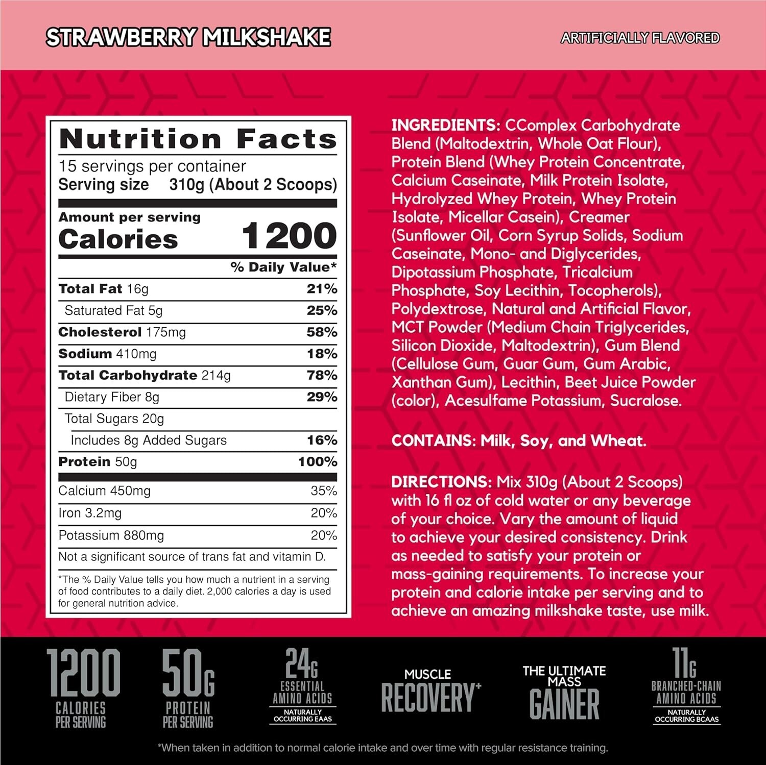 BSN True-Mass 1200 High Calorie Weight Mass Gainer 10.25LB Bags 3 Flavors New