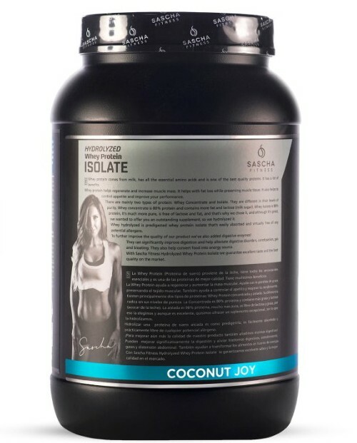 HYDROLYZED WHEY PROTEIN ISOLATE COCONUT By Sascha Fitness