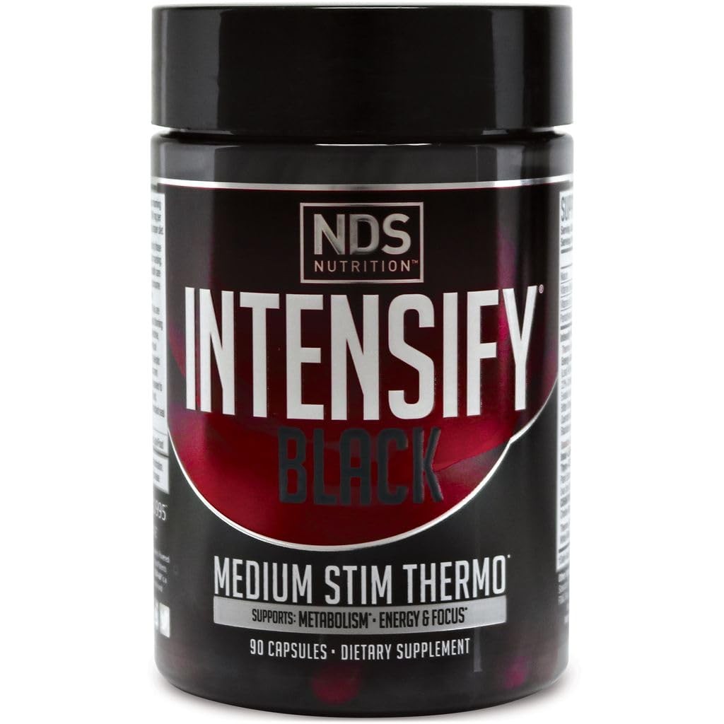 Intensify NDS Nutrition Black – Thermogenic Blend with 90 Count (Pack of 1)