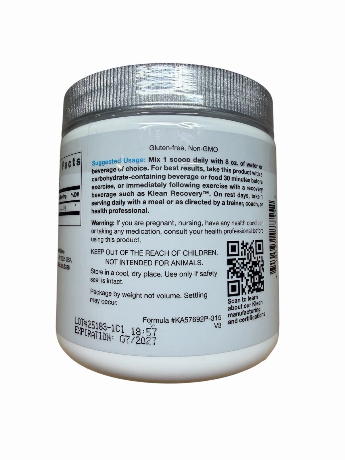 Klean ATHLETE Klean Creatine – Supports Muscle Strength, Performance & Recovery
