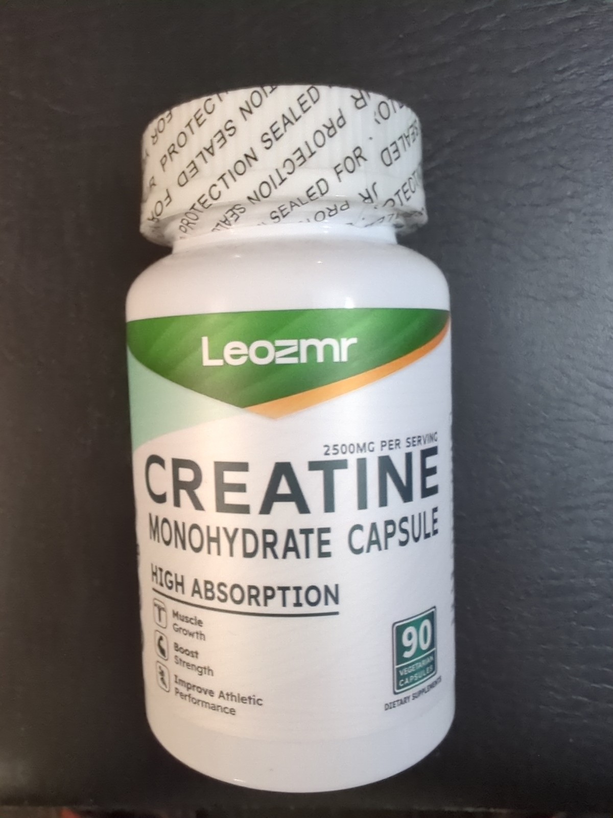 Leozmr Creatine Monohydrate Capsule, 90 Capsules 2,500mg Muscle/ Mass Builder