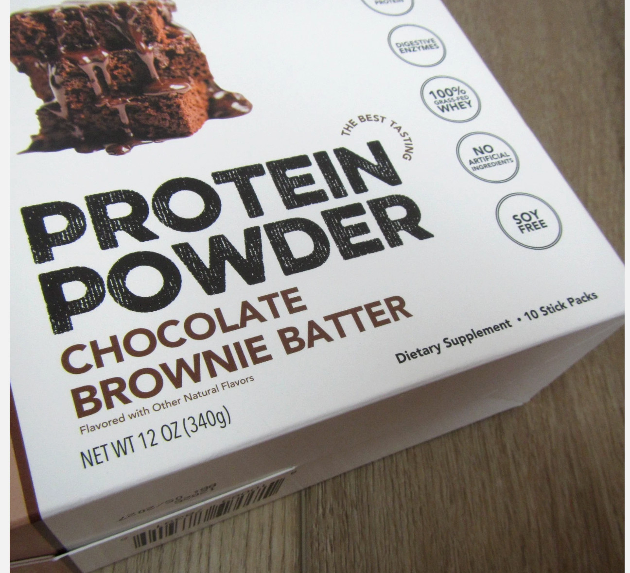NEW CLEAN SIMPLE EATS PROTEIN POWDER CHOCOLATE BROWNIE BATTER 10 STICKS 12 OZ