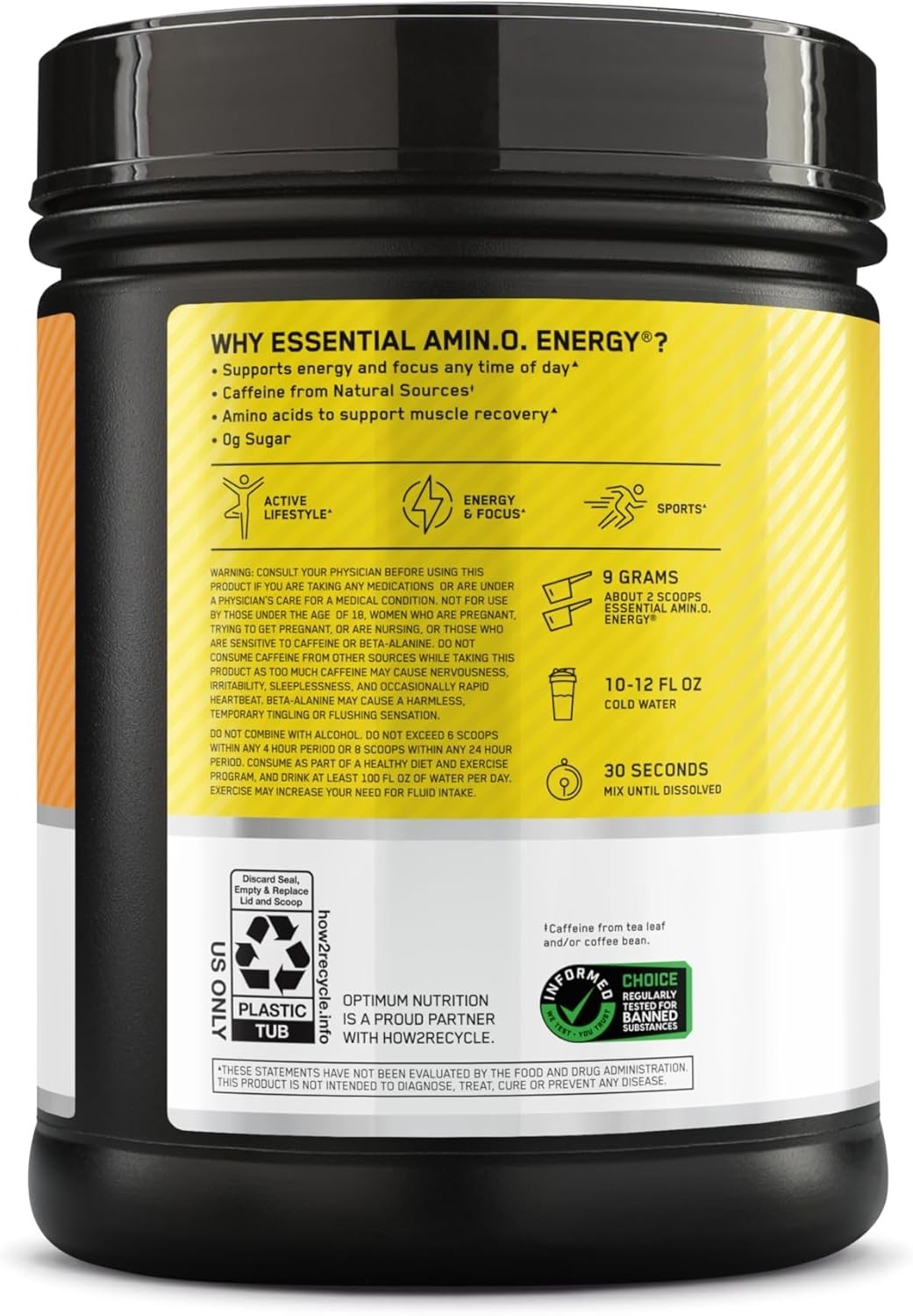 Citrus Spritz Pre Workout Formula – BCAAs & Caffeine for Ultimate Energy Boost