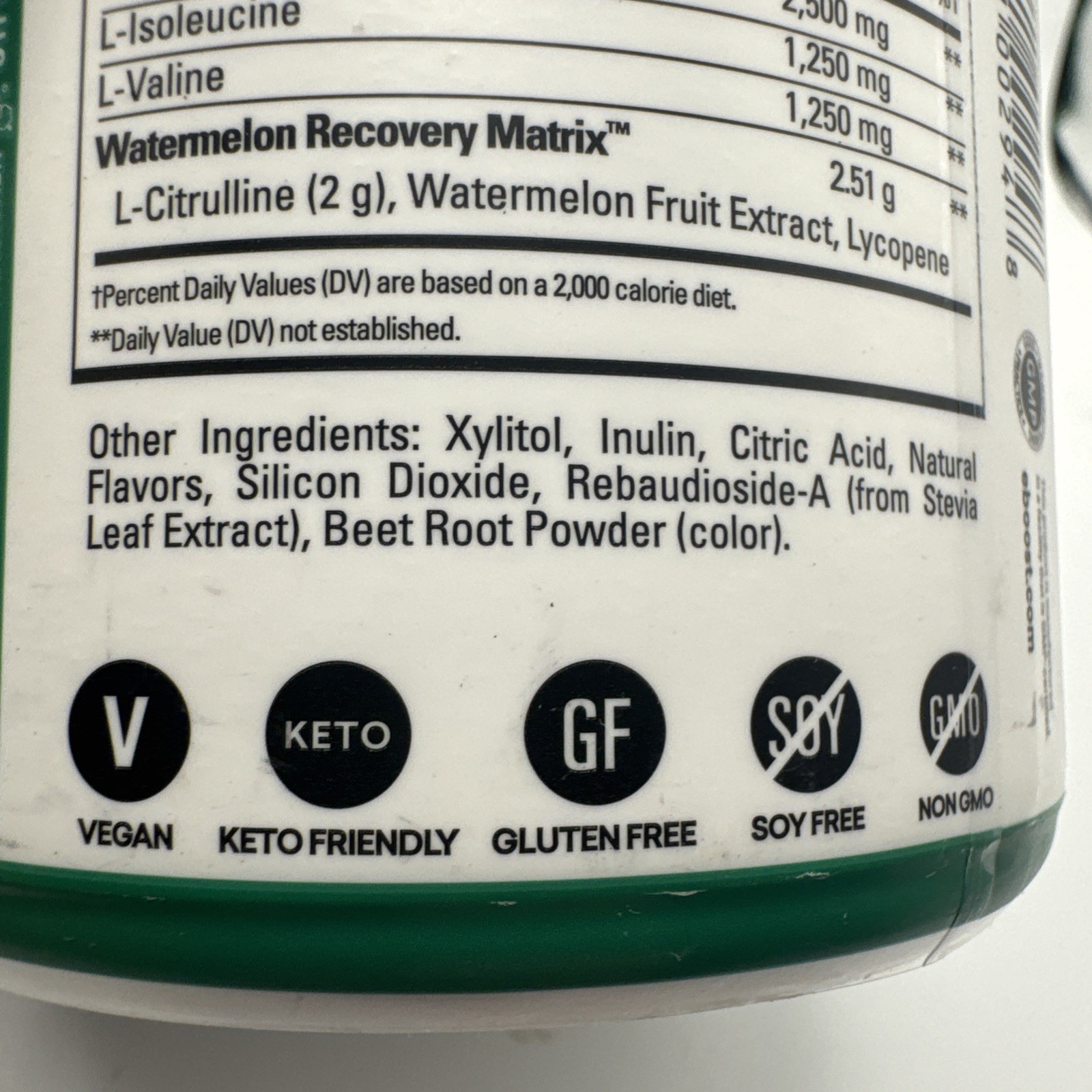 Eboost Post-Workout Recovery BCAA+ Watermelon Rescue Tub 8.74 oz Sealed 9/27