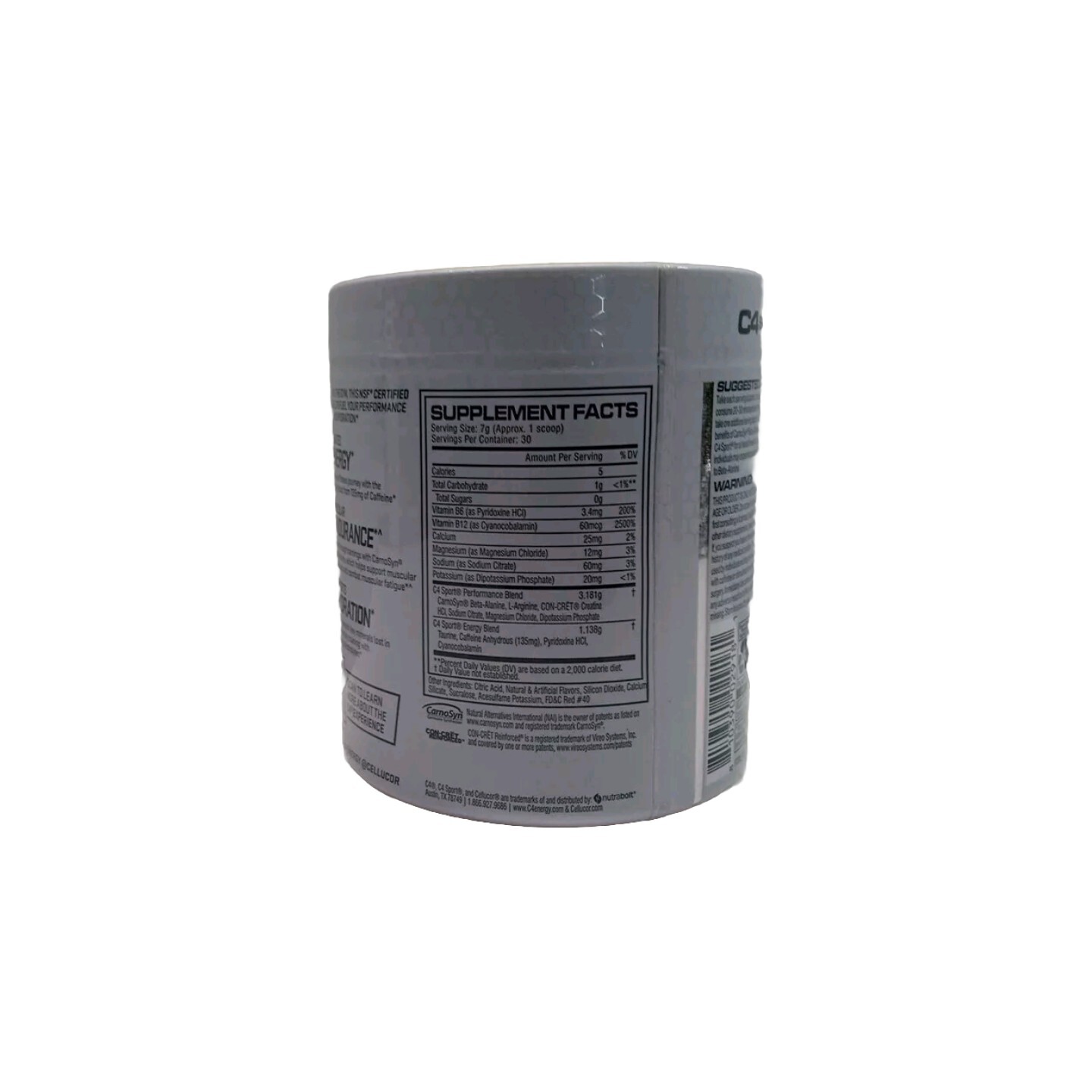 C4 Sport Pre-Workout Fruit Punch Flavor – 7.4oz Exp: 01/2026