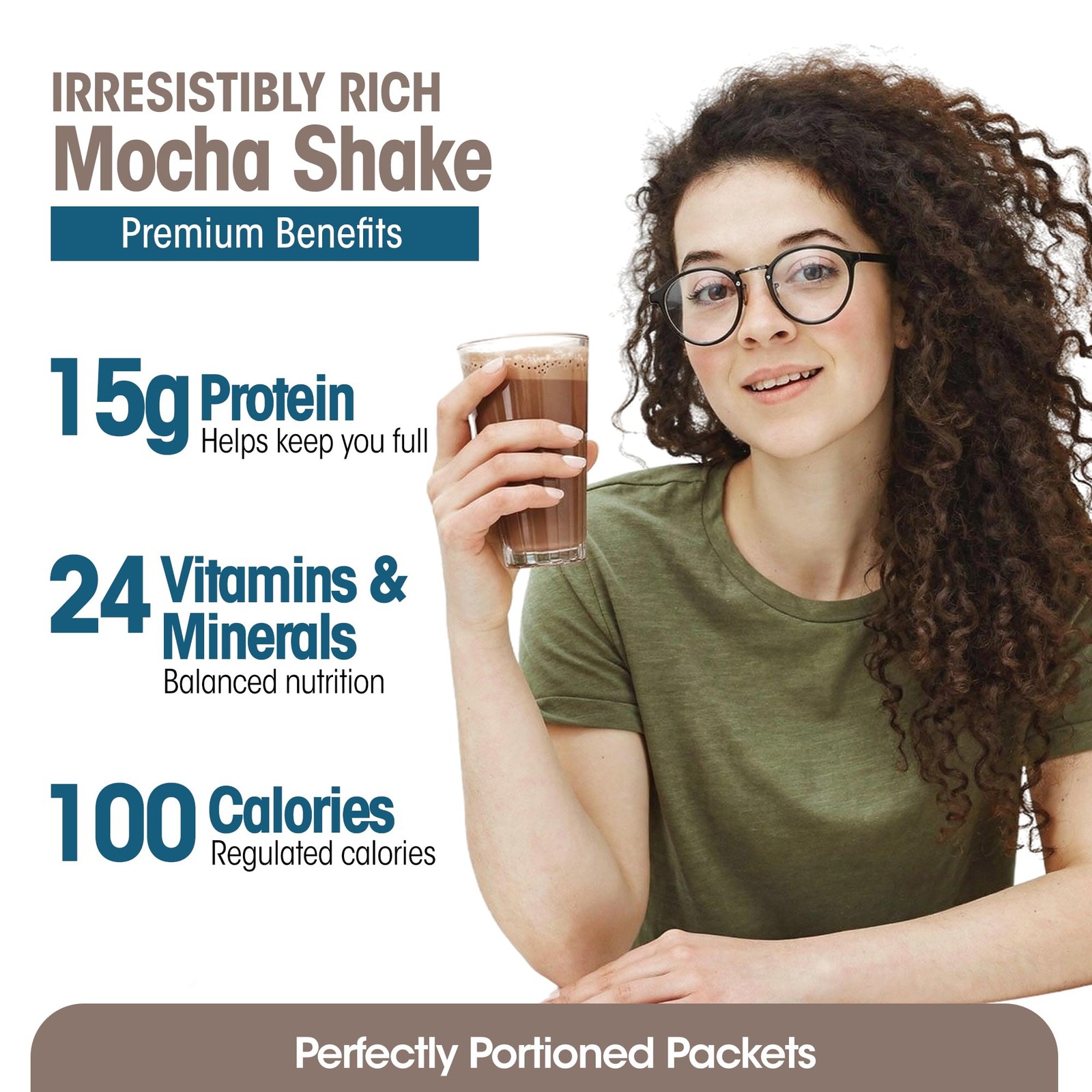 WonderSlim Protein Meal Replacement Shake – 15g Protein, 24 Vitamins & Minera…