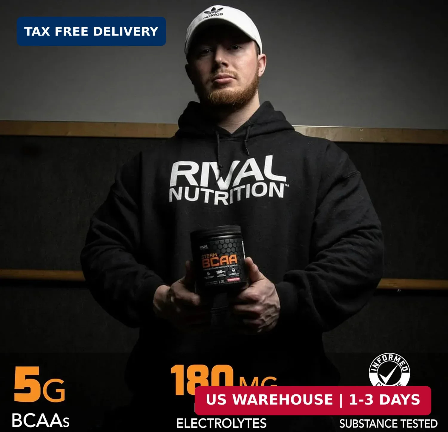 Rival Nutrition Steam BCAA Orange I 30 Servings I 5g Branched Chain Amino Acids