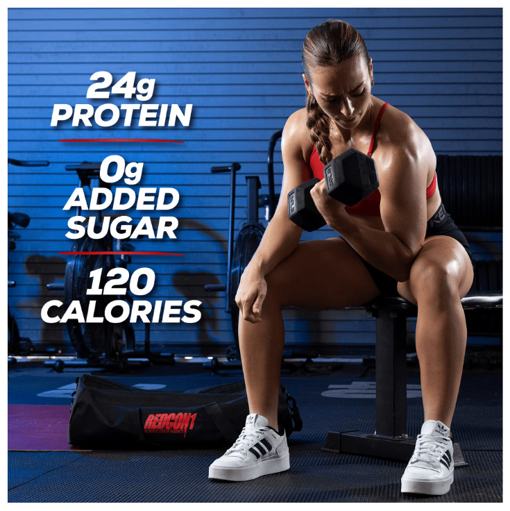REDCON1 MRE Lite Whole Food Protein Powder, Vanilla Milkshake, Whey & Lactose Fr