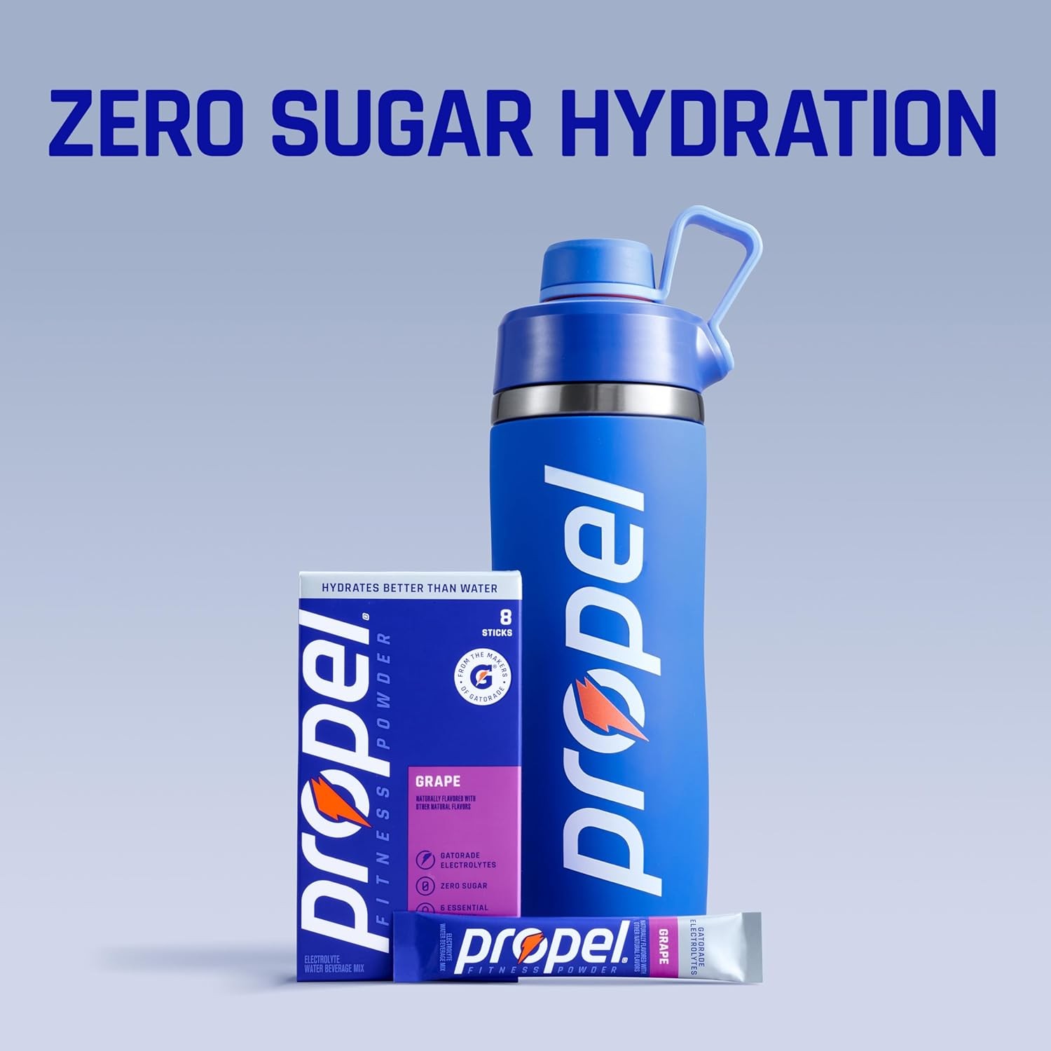 Propel Water Powder Black Cherry Drink Mix 32 Packets Electrolyte Hydration