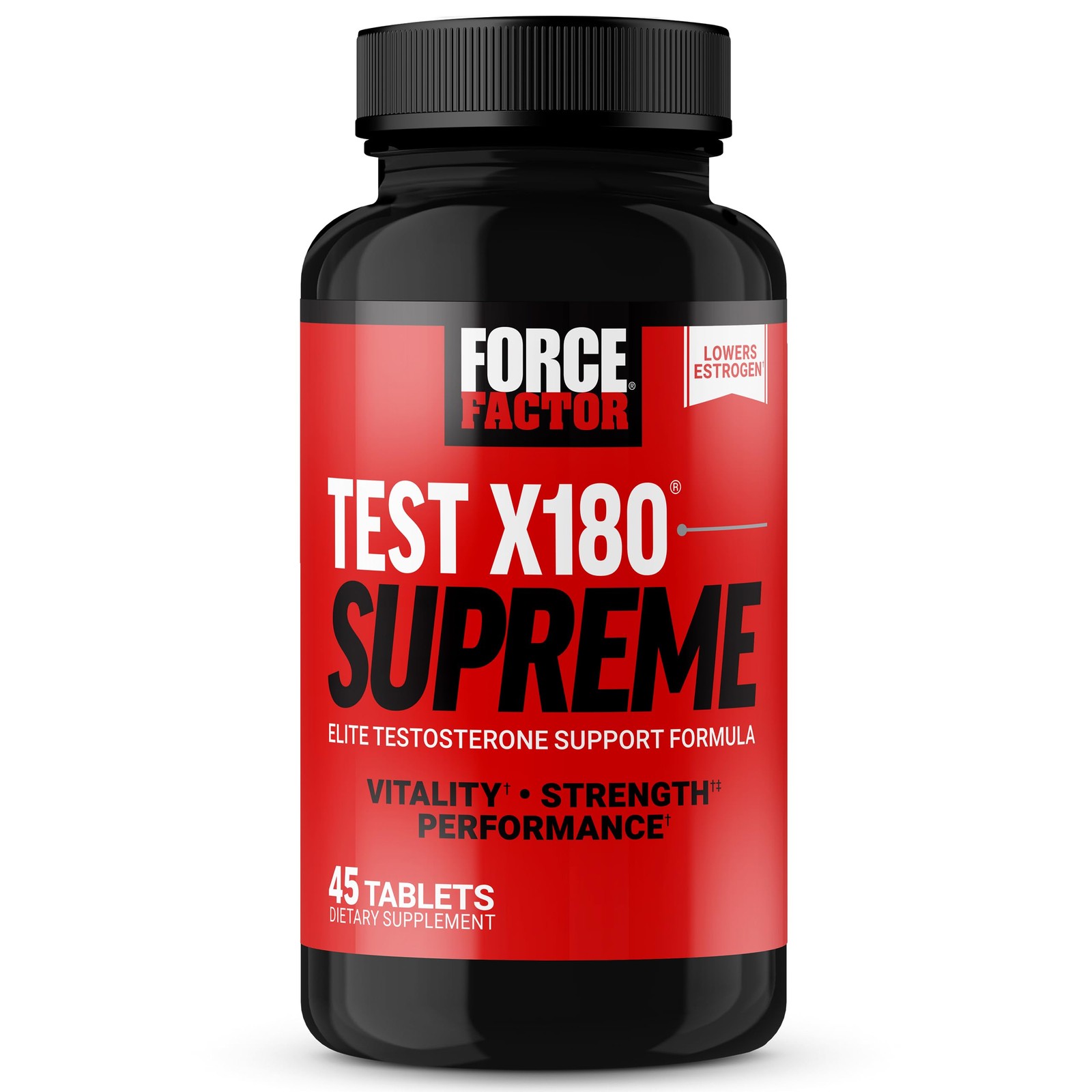 Force Factor Test X180 Supreme, Men’s 45 Count (Pack of 1), No Color