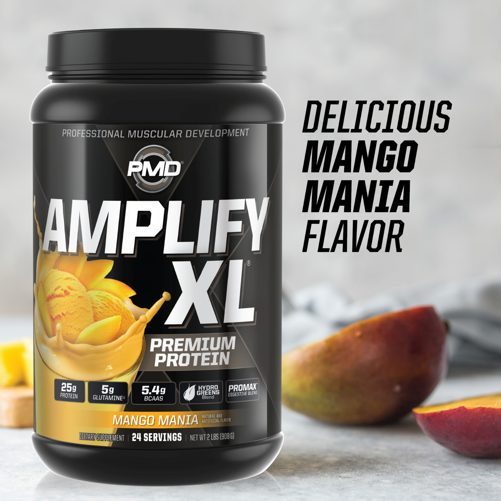 AMPLIFY XL Protein Matrix – Muscle-Strength-Recovery – Mango Mania (24 Servings)