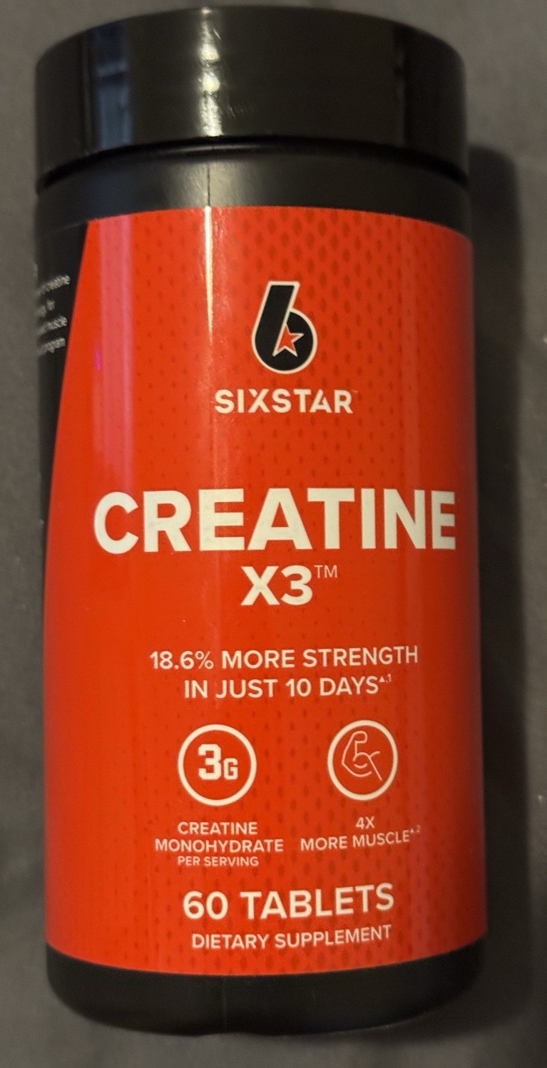 Six Star Elite Series Creatine X3 Micronized Creatine Muscle Builder 60P