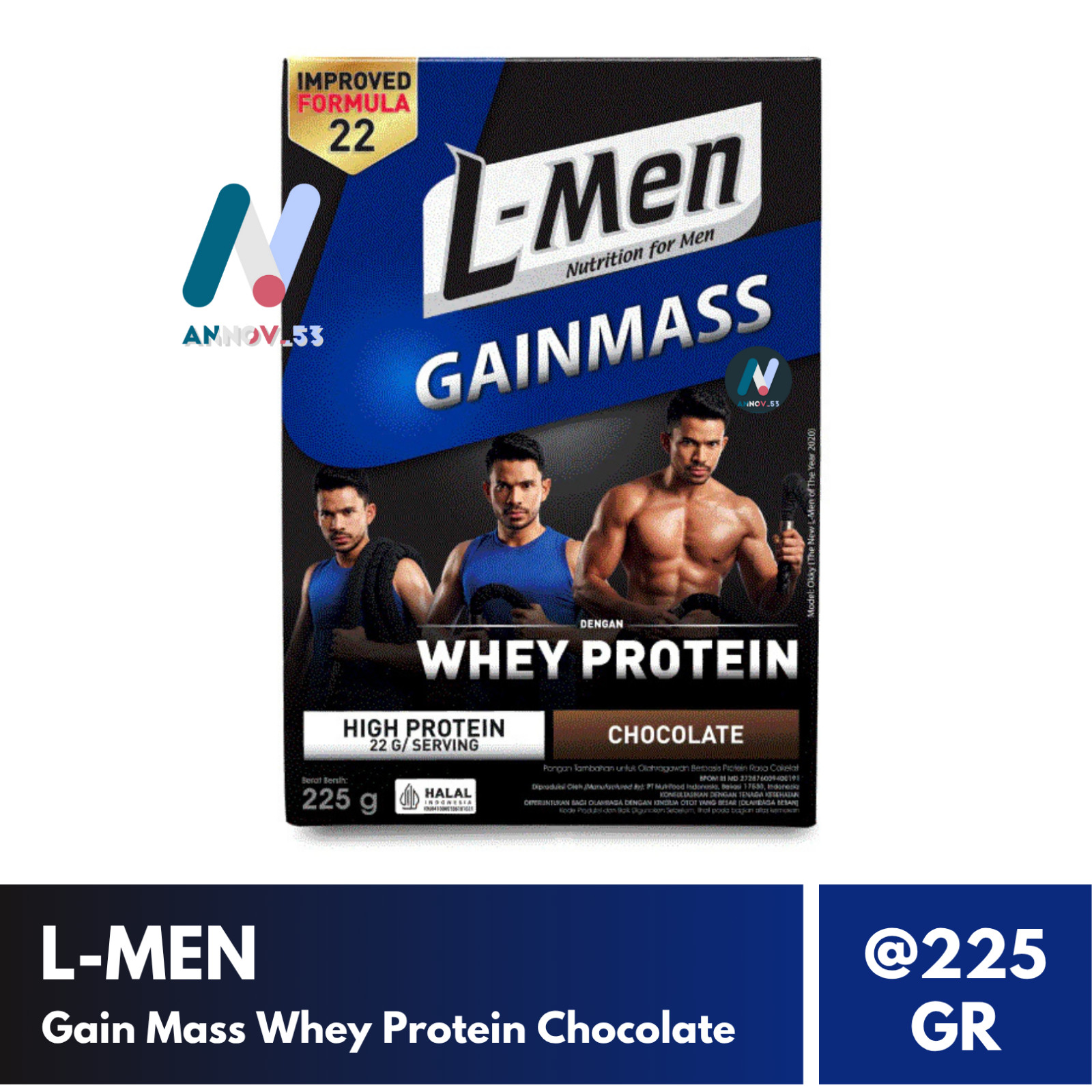 L-MEN Nutrition Supplement Muscle Growth Mass Gainer Weight Choco Banana Taro