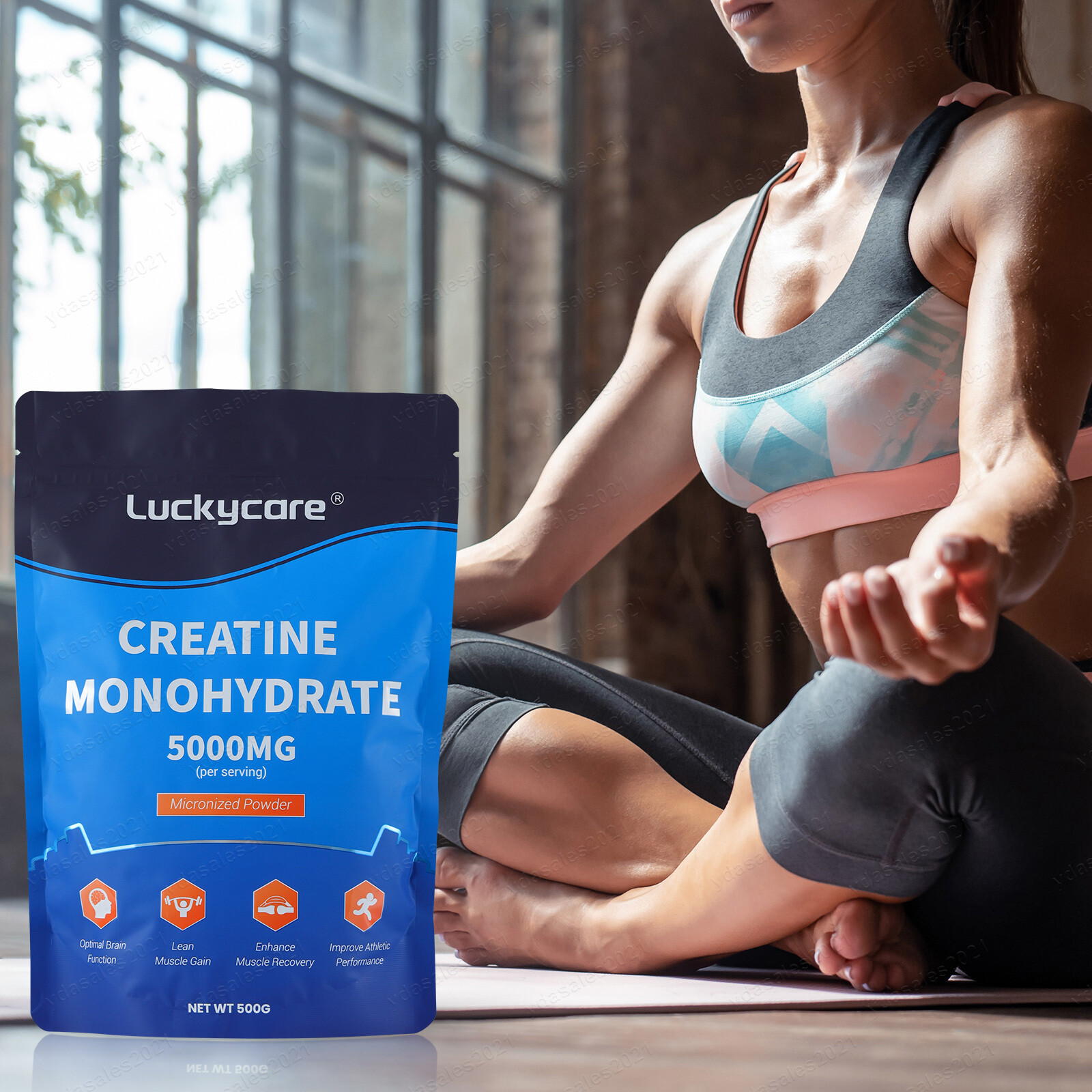 500g/1kg Non-GMO Micronized Creatine Monohydrate Powder Unflavored VeganFriendly