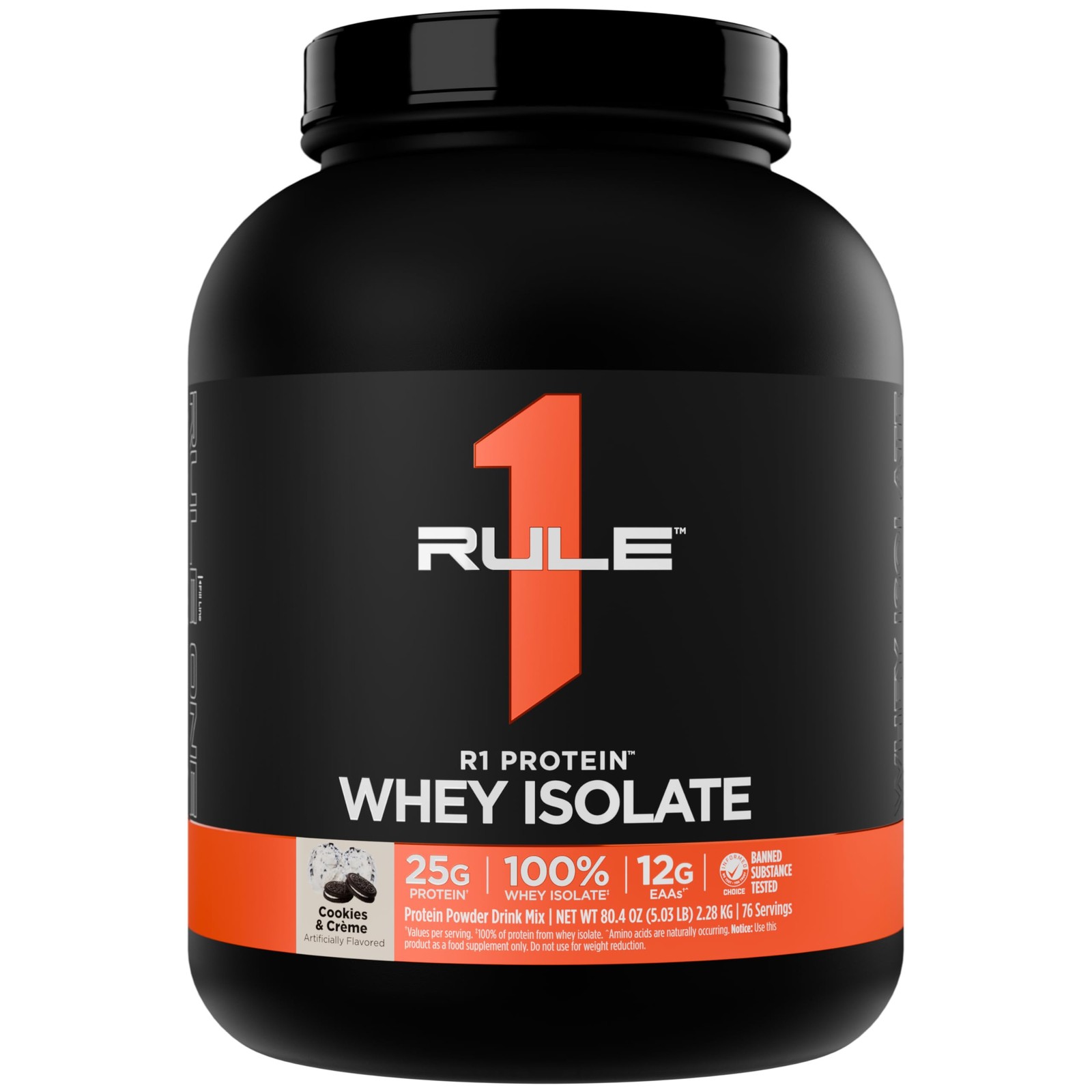 Rule 1 Proteins R1 Protein Whey Isolate with 25g Protein & 6g BCAA Exclusive…