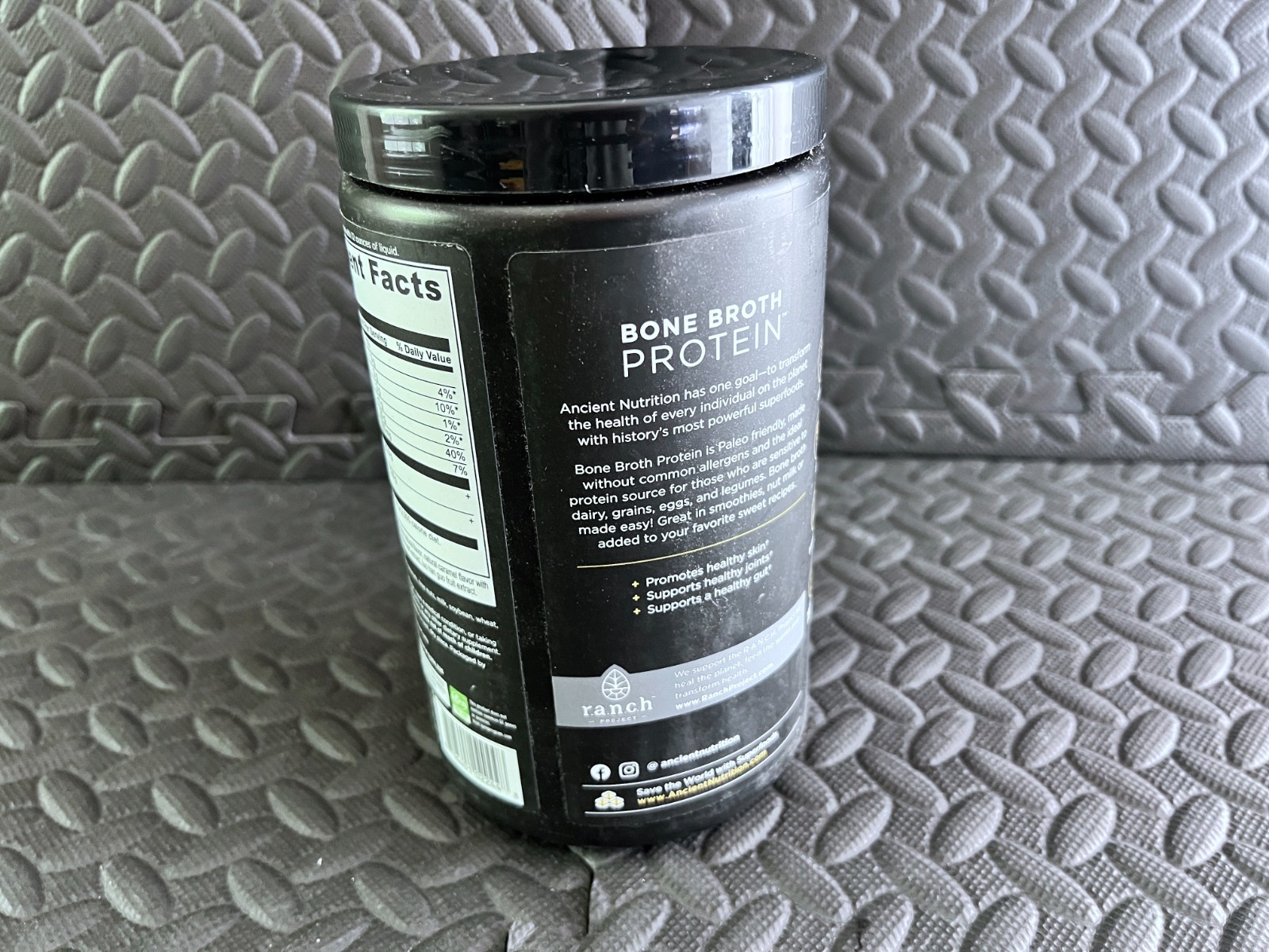 Ancient Nutrition Bone Broth Protein Salted Caramel 1.1 lb (506 g) – 17.8 OZ