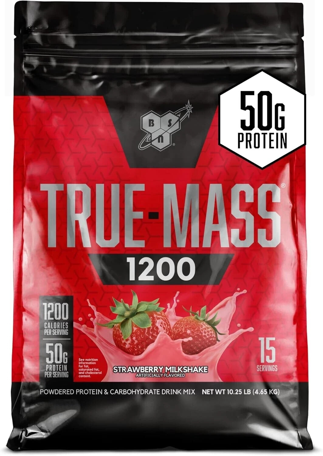 BSN True-Mass 1200 High Calorie Weight Mass Gainer 10.25LB Bags 3 Flavors New