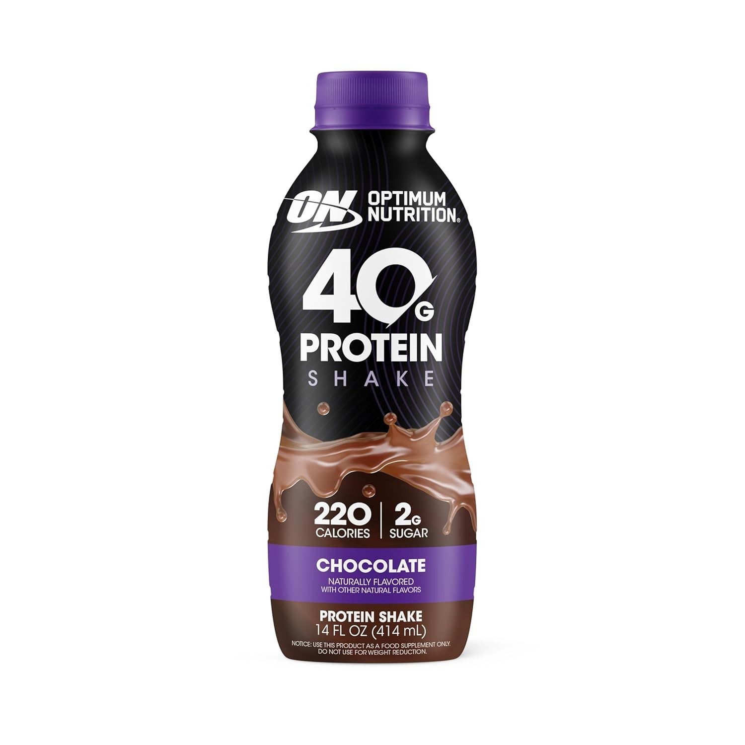 Optimum Nutrition 40G Protein Shake, 40G of Protein, Chocolate