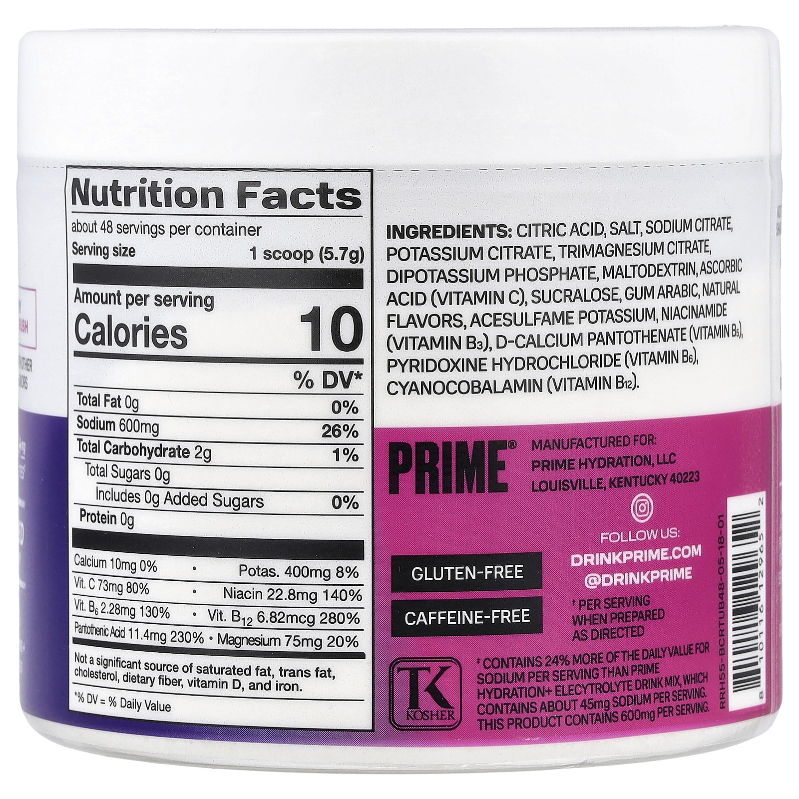 Rapid Rehydration, Electrolyte Drink Mix, Berry Citrus Rush, 9.7 oz (277.4 g)