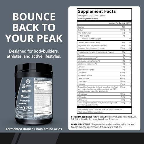 Premium Intra-Workout Drink – EAAs, Cluster Dextrin, Sensoril & Senactiv – Fruit