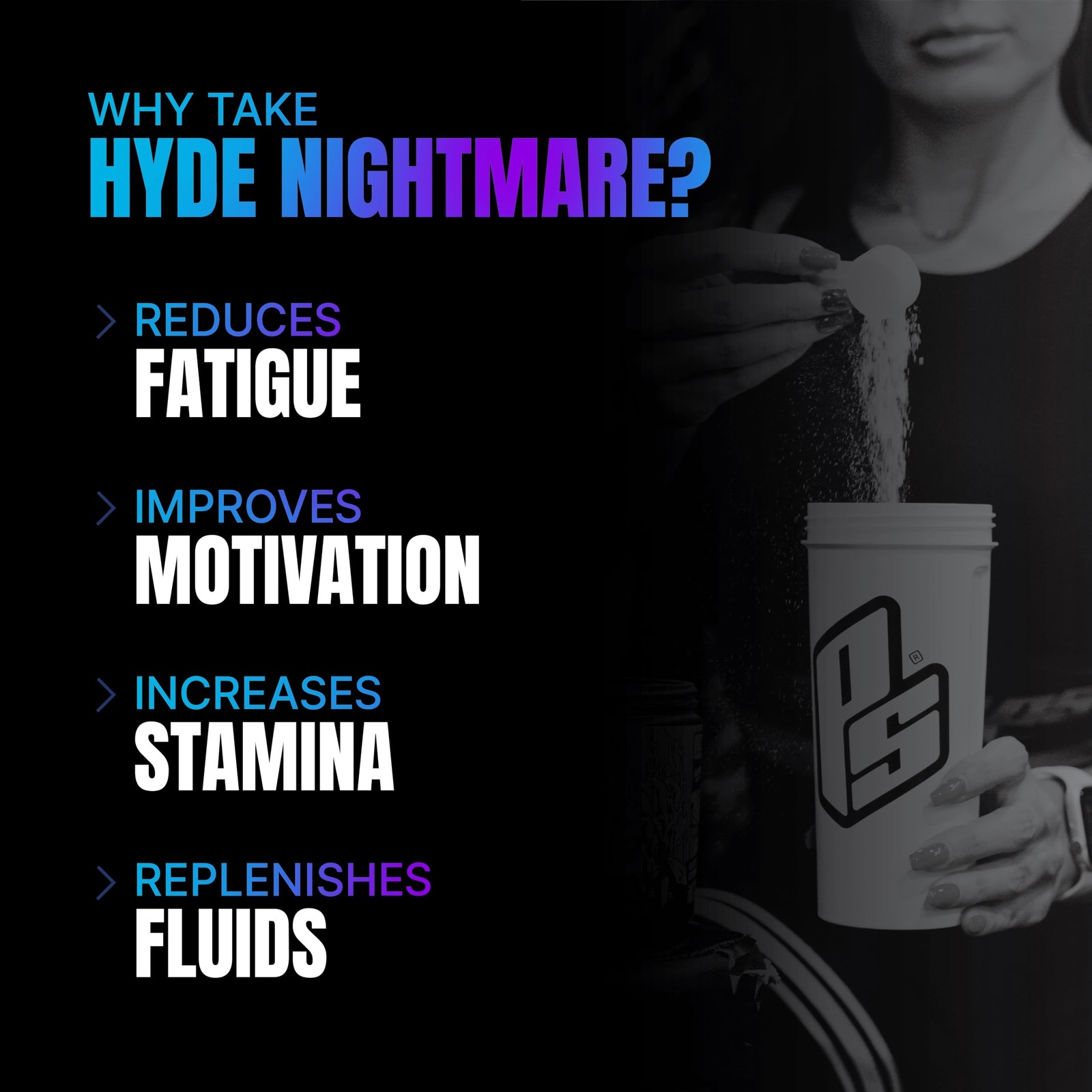 Mr Hyde Nightmare Pre Workout 396g – Energy & Focus Supplement, Jawbreaker