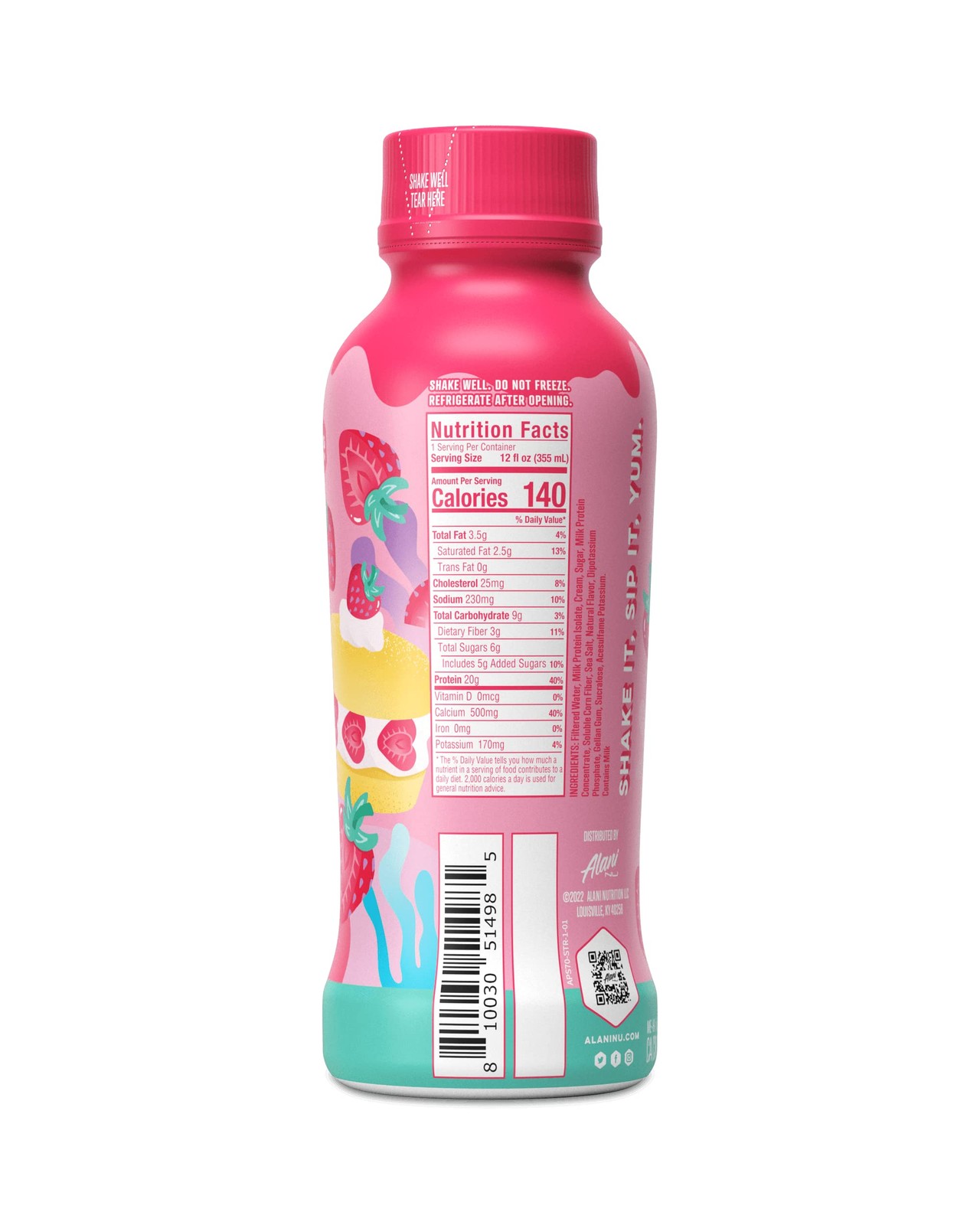 Alani Nu Protein Shake Ready To Drink Naturally Flavored Gluten Only 140