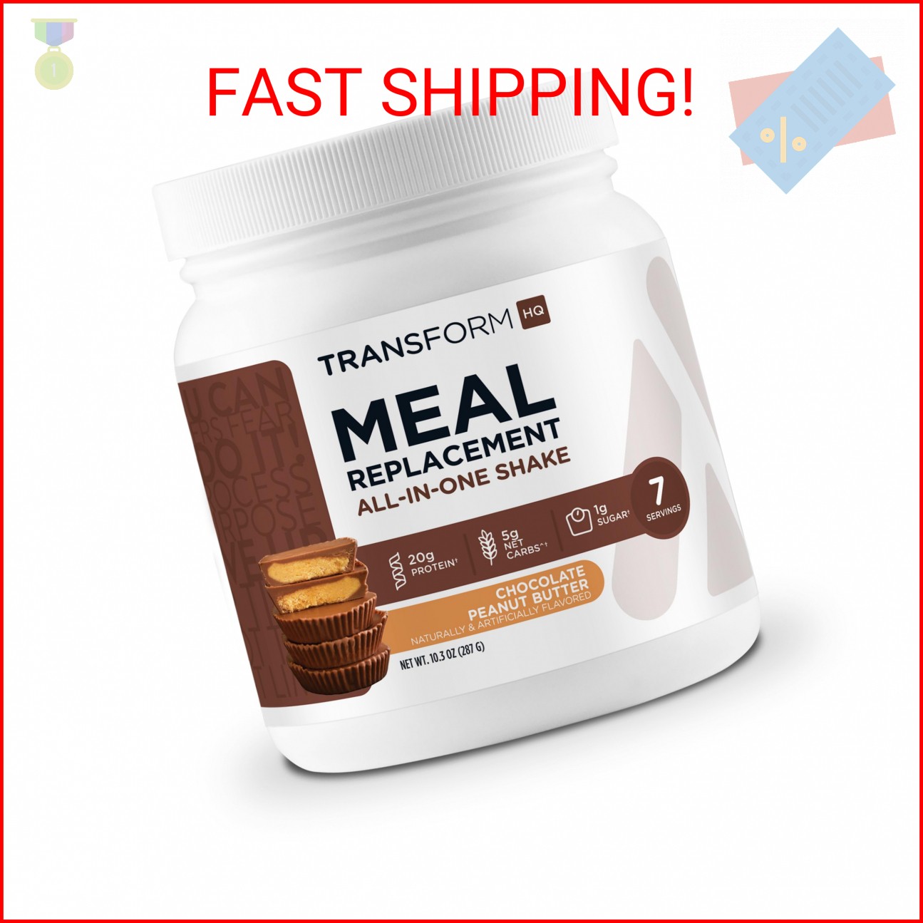 TransformHQ Meal Replacement Shake Powder 7 Servings (Chocolate Peanut Butter) –