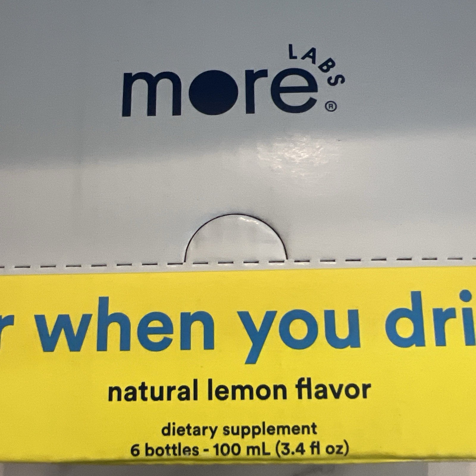 More Labs Morning Recovery Electrolyte Drink Supplement Lemon Sugar Free 6 Pack