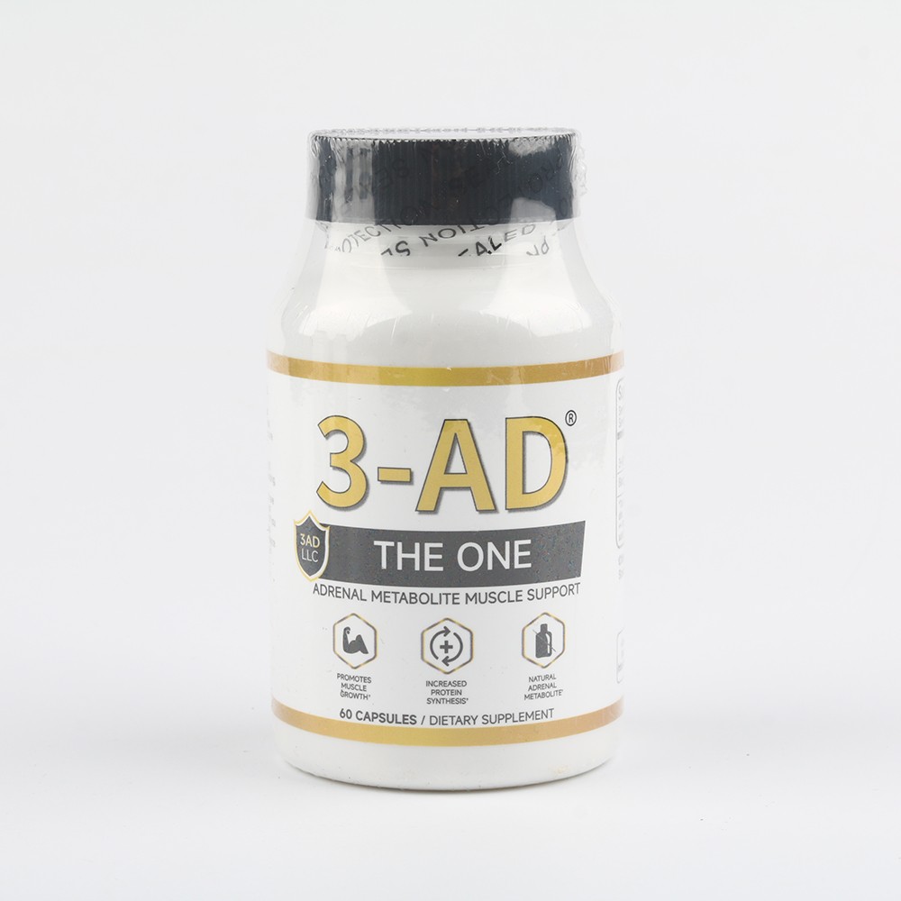 3-AD® 25mg Muscle Support Supplement – 60 Capsules – Patented Formula（1-3 PACK）