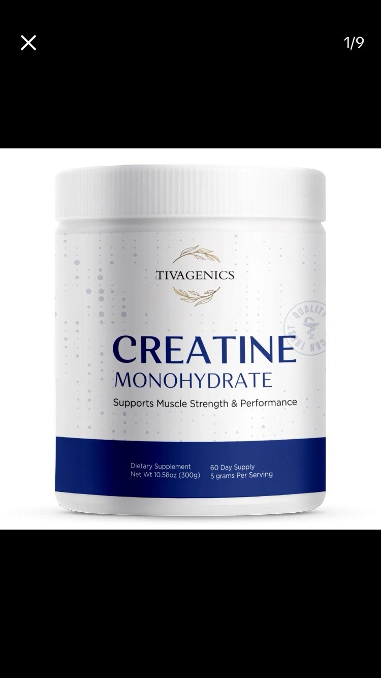 Tivagenics Creatine Monohydrate 10.58 Oz 60 Day Supply