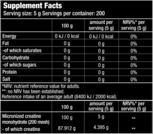 BioTech Creatine Monohydrate 300g natural flavor