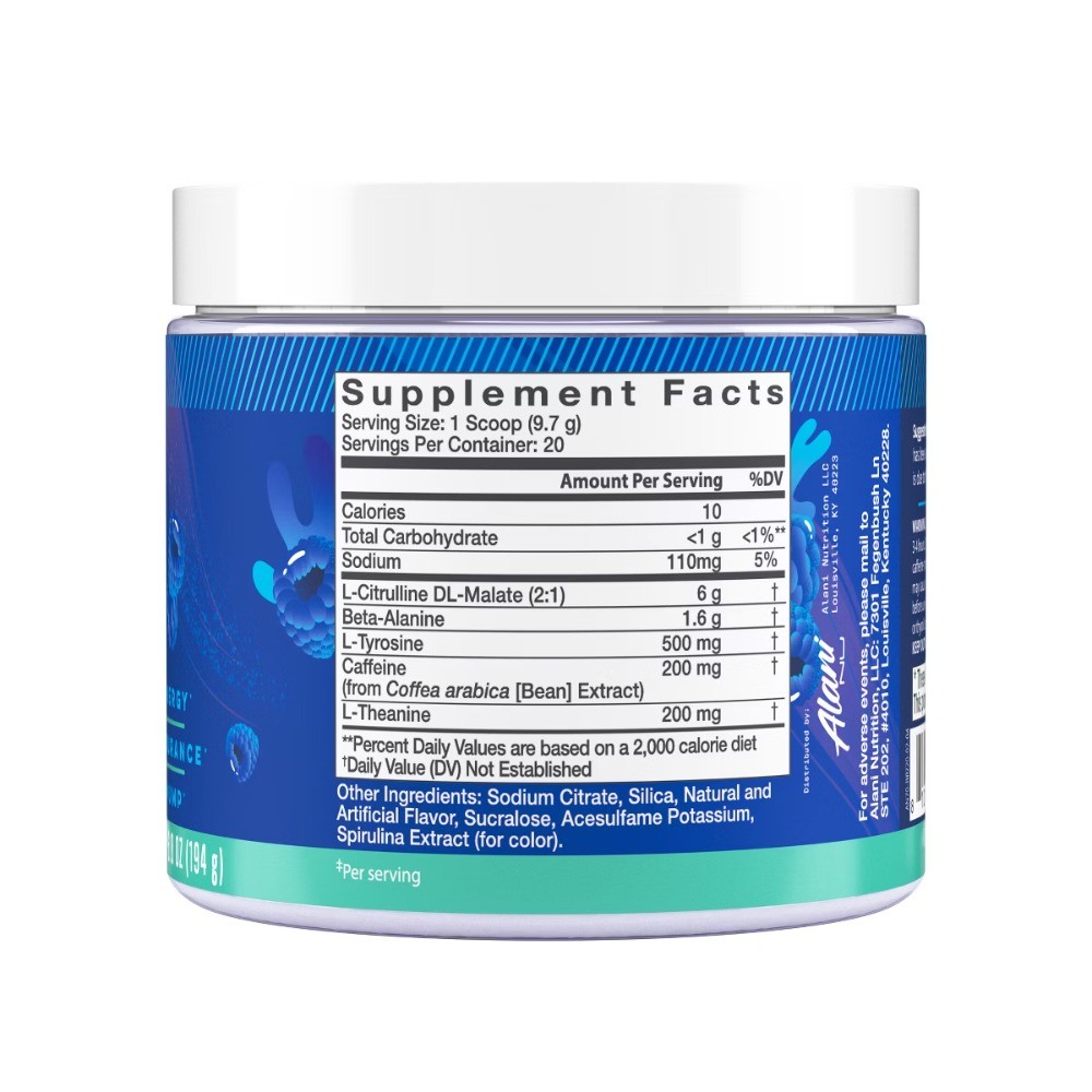 Nu Nutrition Pre-Workout Energy Supplement Powder – Breezeberry