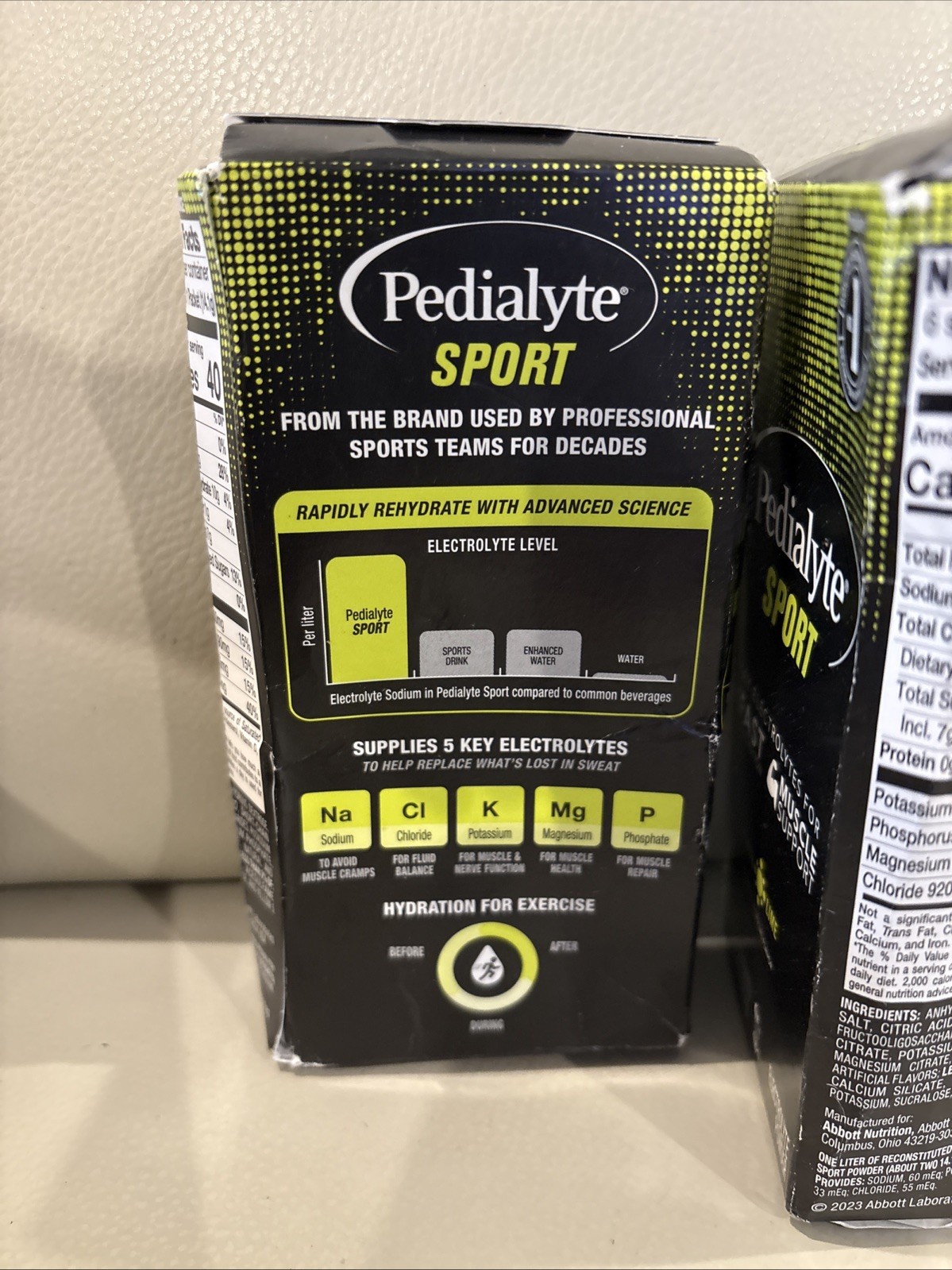 1 Box Pedialyte Sport lemom Lime 6x Packets! Brand New Sealed BB 12/26