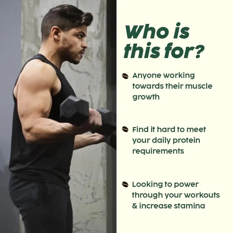 PLIX – THE PLANT FIX Strength Vegan Plant Protein Powder – 1 KG (Cafe Mocha)