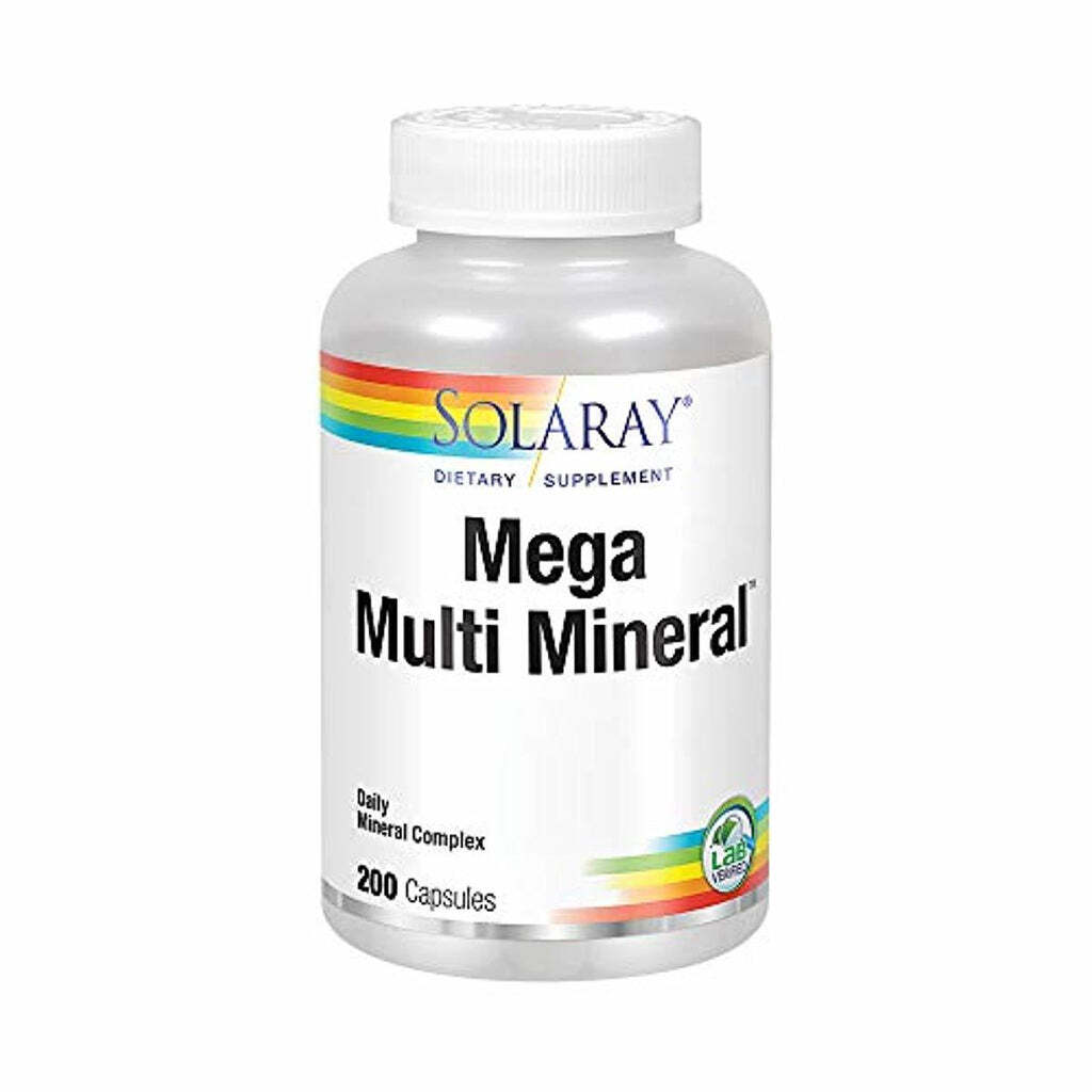 Solaray Mega Multi Mineral | 200 Capsules