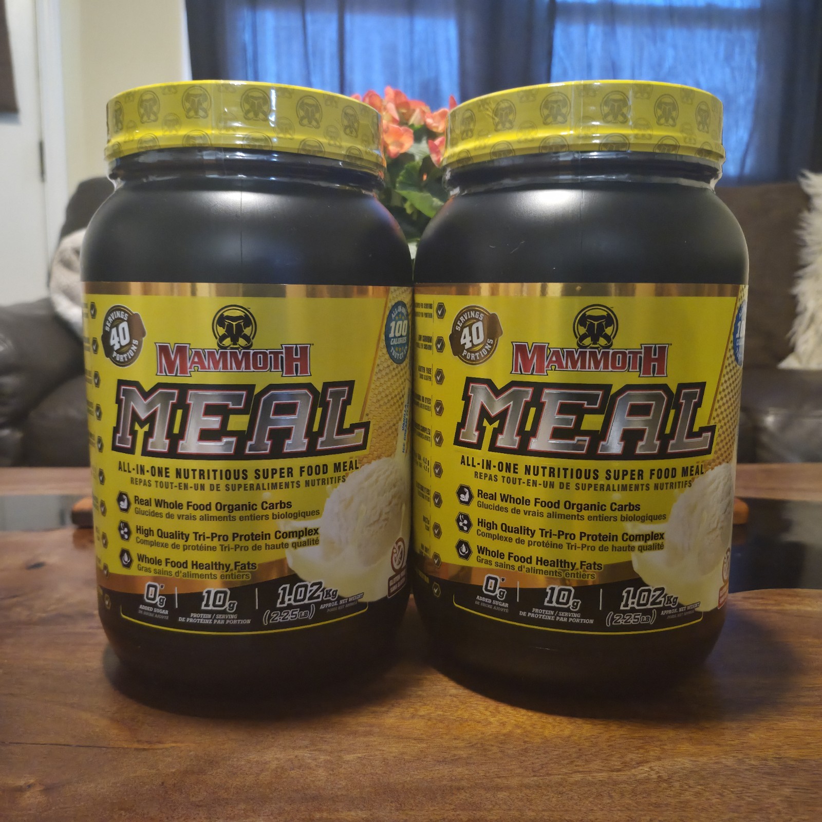 2 Pack Protein Powder 2.25lb NEW/SEALED – Vanilla Ice Cream Flavor, (5lb Total)
