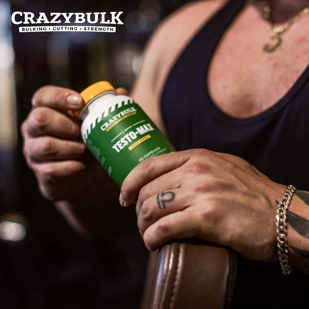 CrazyBulk Testo-Max Testosterone Booster – Bodybuilding Muscle Growth