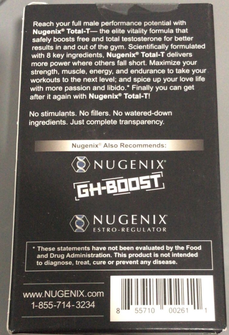 Nugenix Total-T Testosterone Booster – 90 Capsules, exp. 10/2025+ (i5)