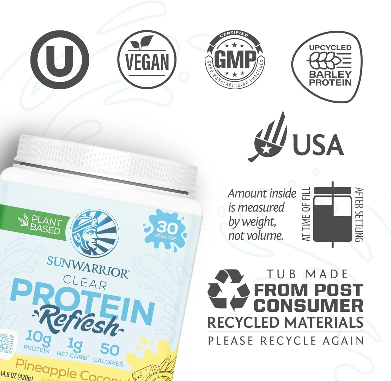 Sunwarrior Sunwarrior Protein Water Mix Vegan Plant-Based Protein 14.8 oz