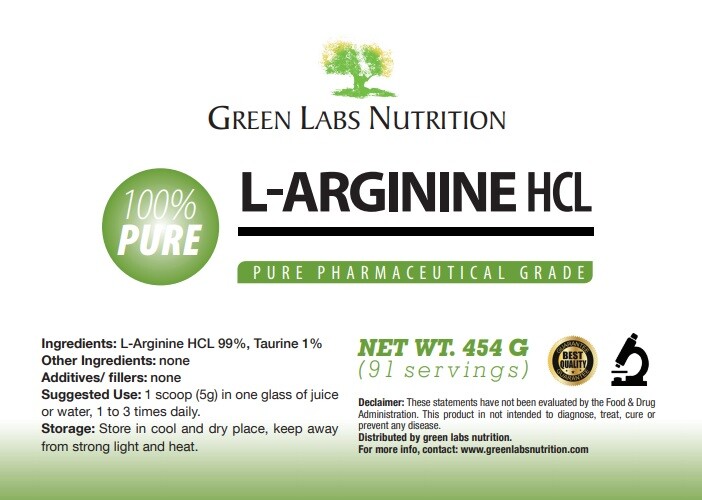 L-ARGININE HCL Powder Erection Fertility Muscle Regeneration Blood Pressure