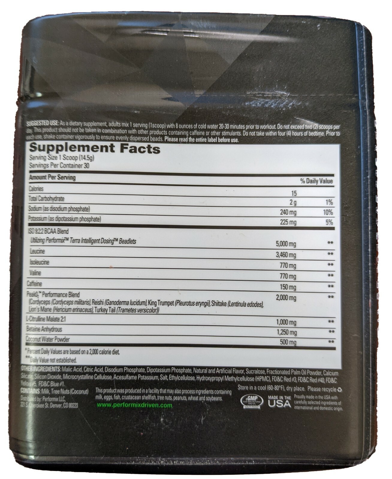 PERFORMIX ISO 922 V2X- ON Amino Energy – 30 Serving BCAA Amino Acids Pre-Workout