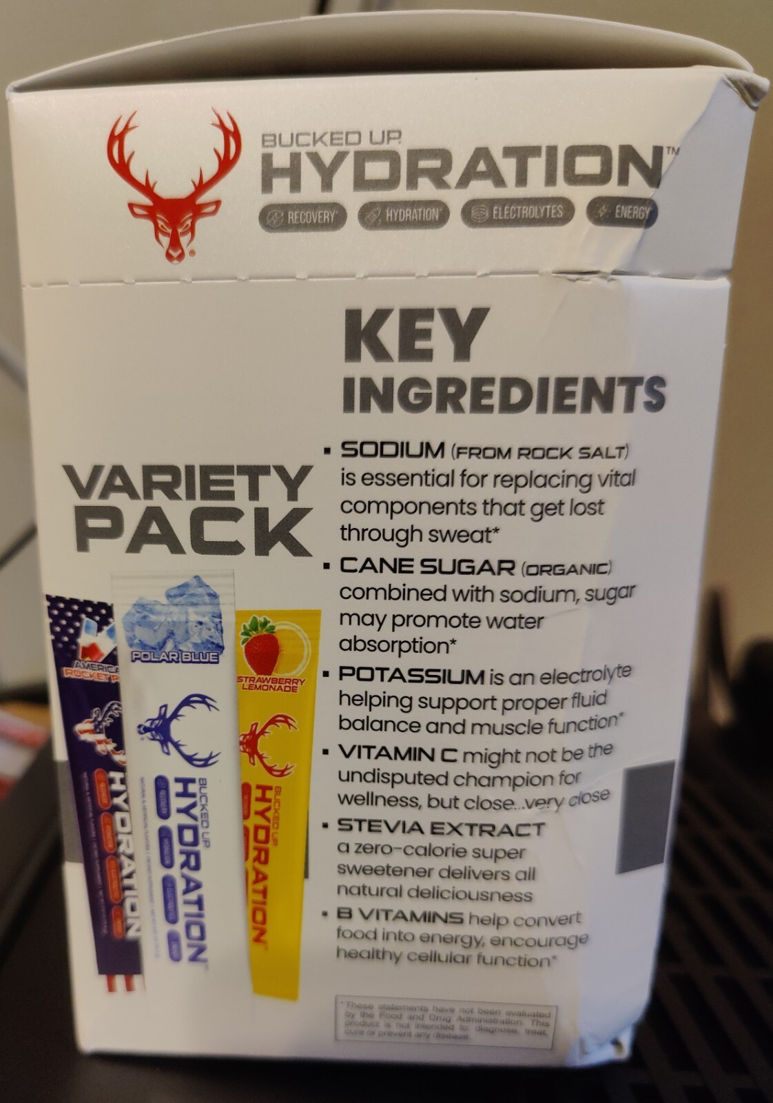 Bucked Up Hydration (New and Improved!) – Variety pack of 18. Exp 01/2027