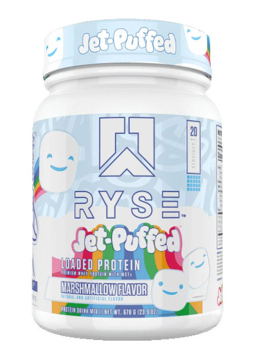 RYSE Loaded Protein Powder, Jet-Puffed Marshmallow, 20 Servings, 25g Protein