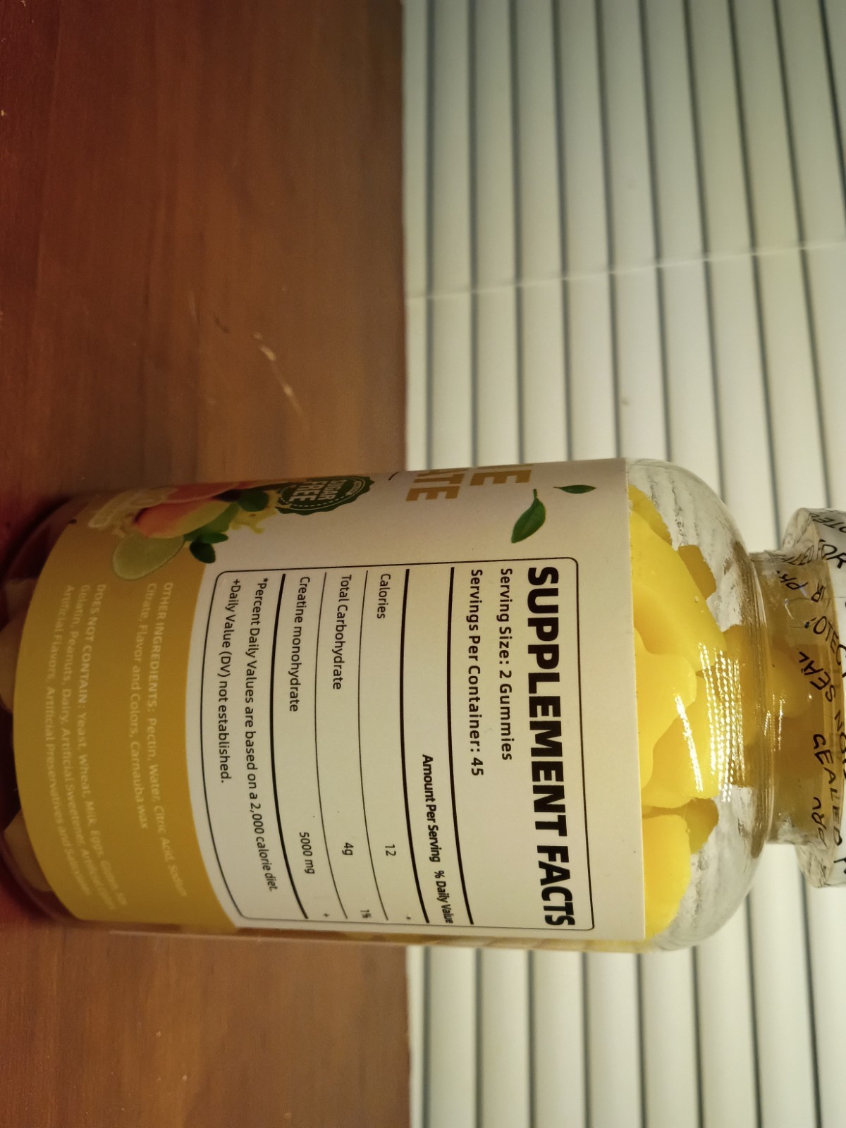 Noavii Creatine Monohydrate Gummies 5000mg 90 Total Gummies