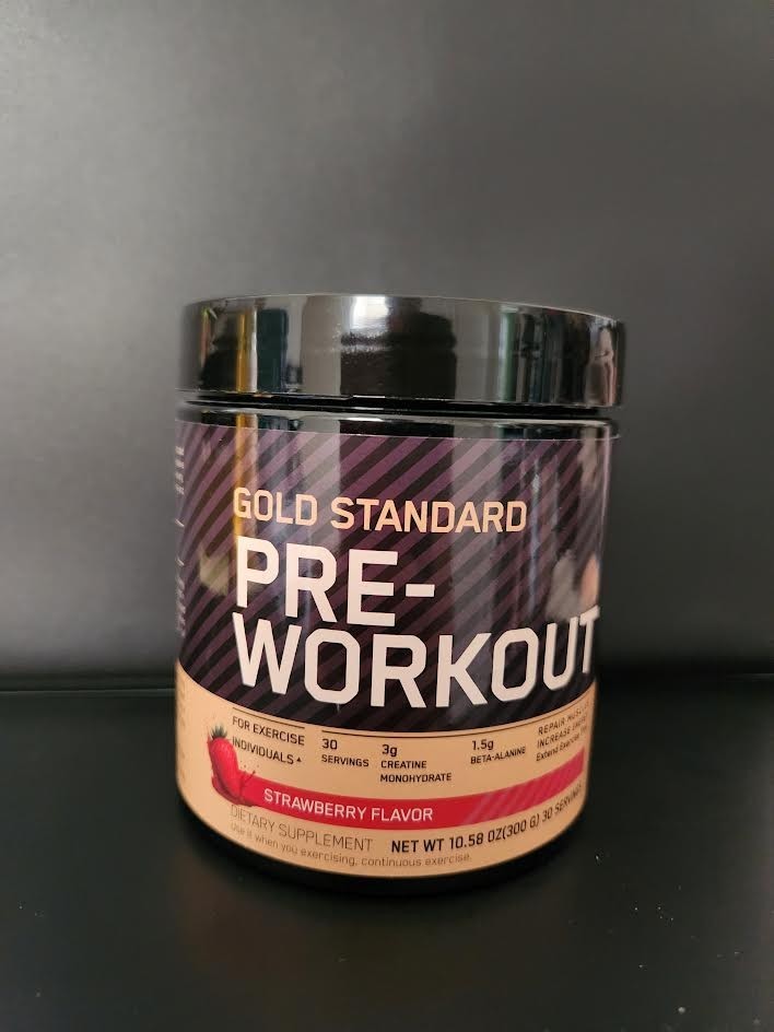 Gold Standard Pre -workout powder, Water Melon, Strawberry and Blueberry