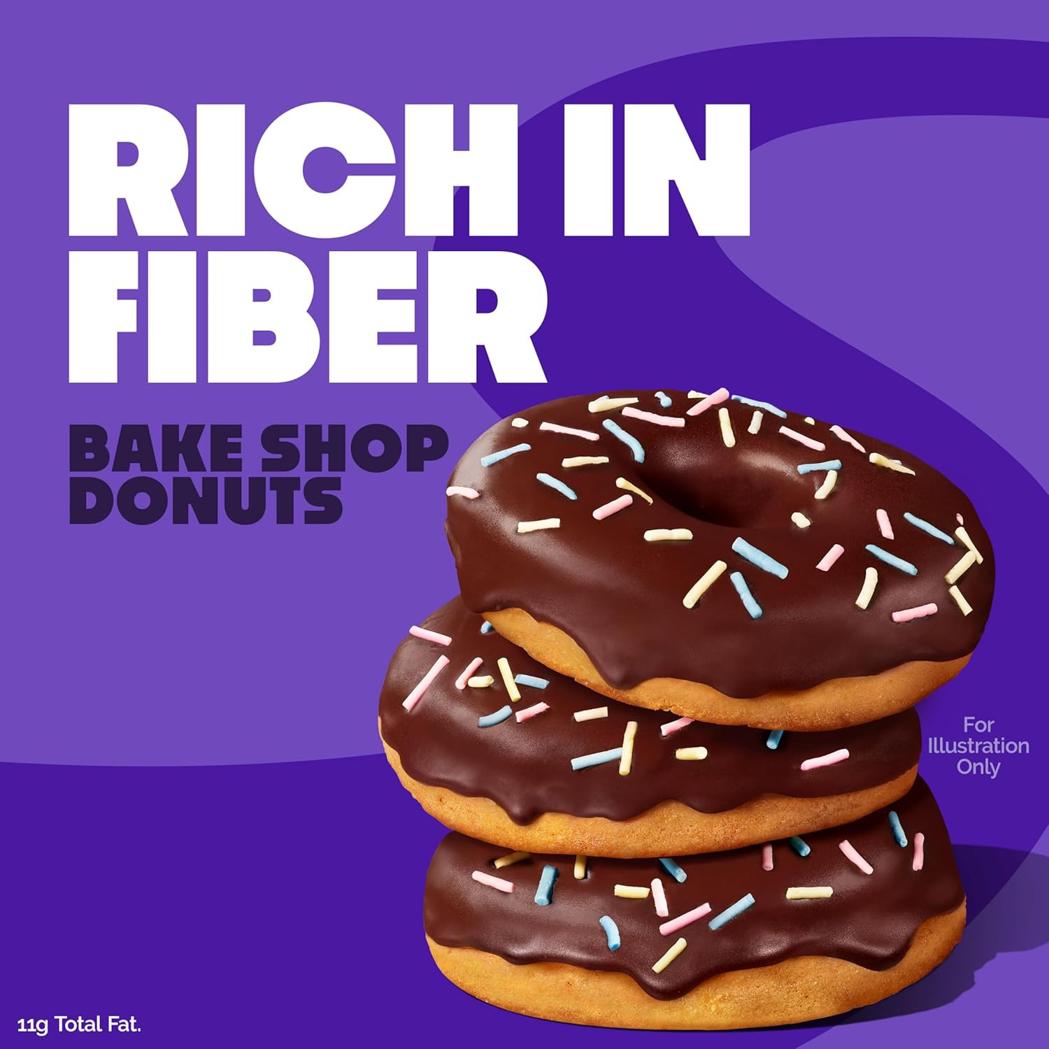 Nutrition Bake Shop, Chocolate Frosted Donuts, 14G Protein, Less than 1G Suga…