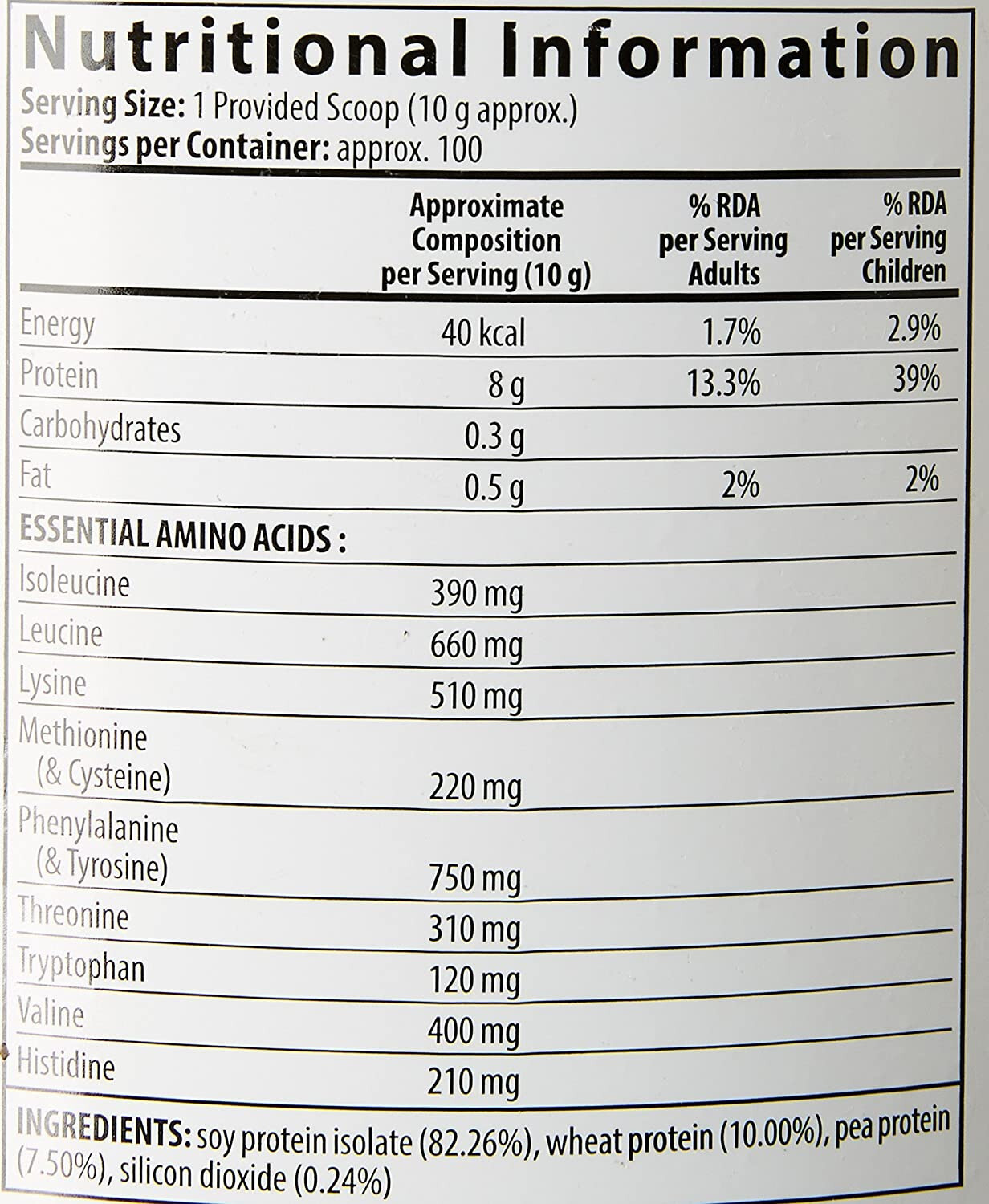 Amway Nutrilite All Plant Protein powder 1KG (Unflavored)