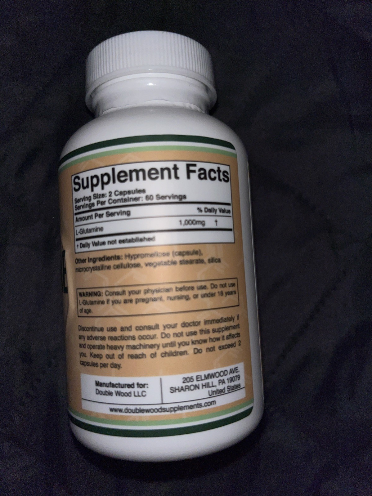 L-Glutamine 1000mg | 120 Capsules | Endurance & Gut Health | Non-GMO Vegan Keto