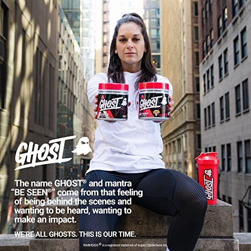 GHOST Pump Stim-Free Pre-Workout Powder, Pineapple, 40 Servings, Vegan